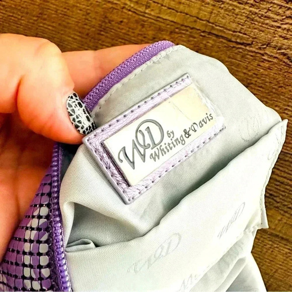 NWOT Rare Whiting & Davis Swirl Large Mesh Hobo Bag - Picture 8 of 11